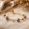 Anti Tarnish Evil Eye Bangle Premium Jewelry for Traditional & Party Wear 5 Anti Tarnish Evil Eye Bangle premium gold plated bracelet
