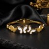 Anti Tarnish Butterfly Bangle Elegant Gold Jewelry for Modern & Traditional Wear 4 Anti Tarnish Butterfly Bangle premium gold plated jewelry