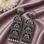 Bulk 10 Handmade Silver Earring Artisan Crafted Jewelry for Traditional & Everyday Wear - ''BabyPink''