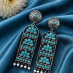 Bulk 12 Handmade Silver Earring Artisan Crafted Jewelry for Traditional & Everyday Wear - "Aqua"