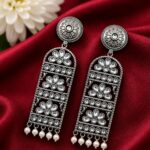 Bulk 14 Handmade Silver Earring Artisan Crafted Jewelry for Traditional & Everyday Wear - "White"
