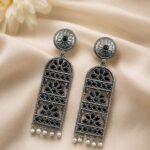 Bulk 26 Handmade Silver Earring Artisan Crafted Jewelry for Traditional & Everyday Wear - "Black"
