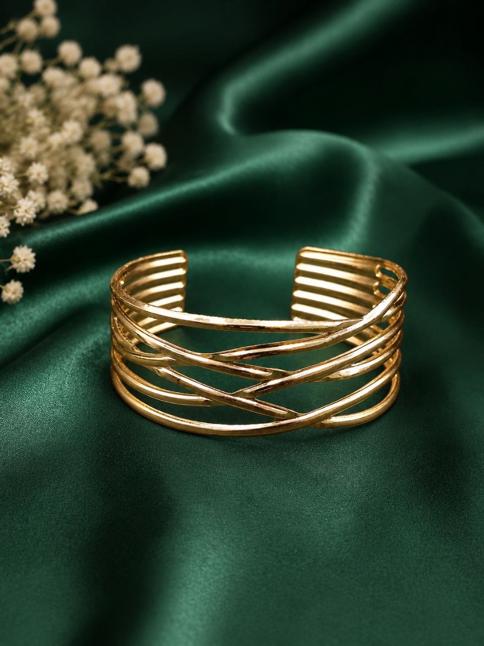 Designer Anti Tarnish Bangle Premium Gold Jewelry for Modern & Party Wear 2 Designer Anti Tarnish Bangle premium gold plated jewelry