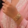 Designer Anti Tarnish Bangle premium gold plated jewelry