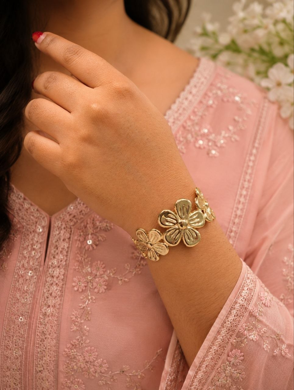 Stylish Anti Tarnish Bangle Premium Gold Plated Jewelry for Everyday & Party Wear 1 Stylish Anti Tarnish Bangle premium gold plated jewelry