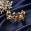 Floral Anti Tarnish Bangle Premium Elegant Jewelry for Daily & Party Wear 4 Floral Anti Tarnish Bangle premium gold plated floral jewelry