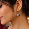 Silver Jhumki Earring oxidised traditional ethnic jewelry