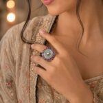 Adjustable Ethnic Ring Traditional Design for Party Wear