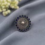 Bulk 88 Adjustable Ethnic Ring Traditional Design for Party Wear - Blue