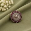 Adjustable Ethnic Ring oxidised silver traditional jewelry