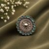 Adjustable Ethnic Ring oxidised silver traditional jewelry