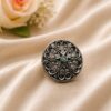 Silver Floral Ring oxidised adjustable ethnic jewelry