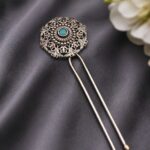 Bulk 50 Designer Floral Hair Accessories Ethnic Hair Jewelry for Traditional Look - "Aqua"
