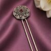 Designer Floral Hair Accessories gold plated bridal hair jewelry