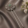 Designer Floral Hair Accessories gold plated bridal hair jewelry