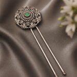 Bulk 48 Designer Floral Hair Accessories Ethnic Hair Jewelry for Traditional Look - "MInt"