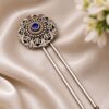 Designer Floral Hair Accessories gold plated bridal hair jewelry