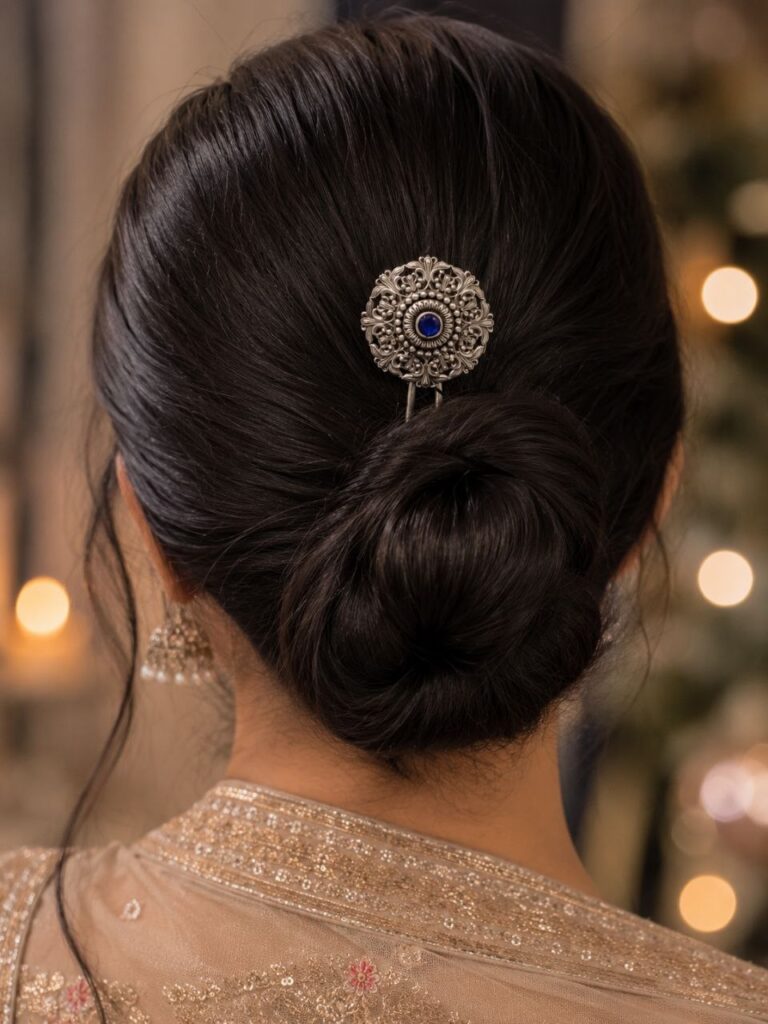 Designer Floral Hair Accessories Ethnic Hair Jewelry for Traditional Look