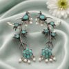 Silver Bird Earcuff Elegant Oxidised for Traditional Wear 17 Silver Bird Earcuff oxidised silver ear jewelry