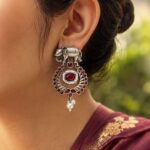 Traditional Elephant Earring Ethnic Design for Stone & Pearl Work