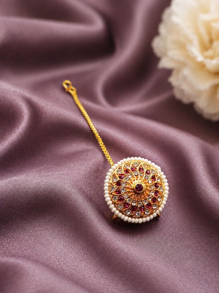 Golden Hair Accessories Gold Plated Hair Jewelry for Stylish Look