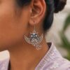 Owl Hook Earring Elegant Design for LightWeight Jewelry 19 Owl Hook Earring oxidized silver bird earrings for women