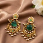 Bulk 22 Gold Plated Parrot Earring Ethnic Design for Traditional Wear - "MInt"
