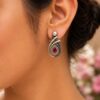 Designer Drop Stud Earring gold plated earrings for women