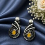 Bulk 12 Designer Drop Stud Earring LightWeight Jewelry for Daily Wear - "Yellow"