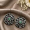 Silver Flower Earring Elegant Oxidized Design for Party Wear 13 Silver Flower Earring oxidized floral earrings for women