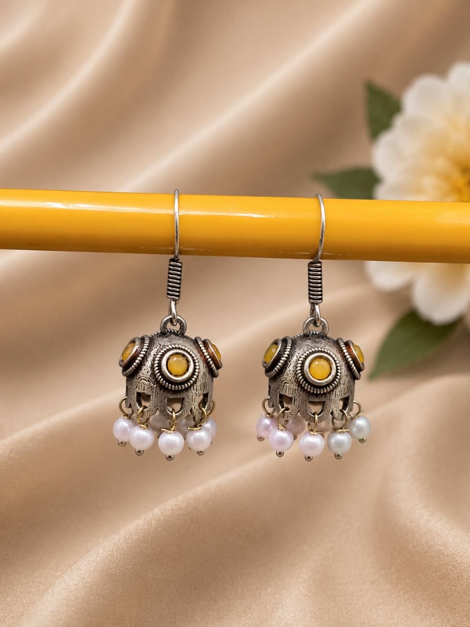 Unique Jhumki Earring Ethnic Look for Minimalist Design 9 Unique Jhumki Earring oxidized silver ethnic earrings for women