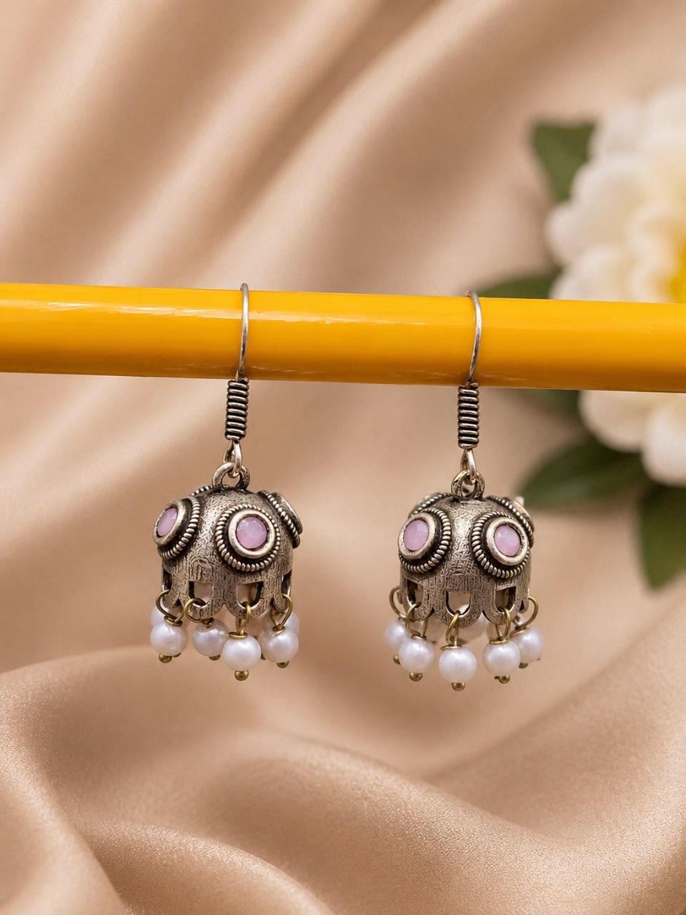 Unique Jhumki Earring Ethnic Look for Minimalist Design 7 Unique Jhumki Earring oxidized silver ethnic earrings for women