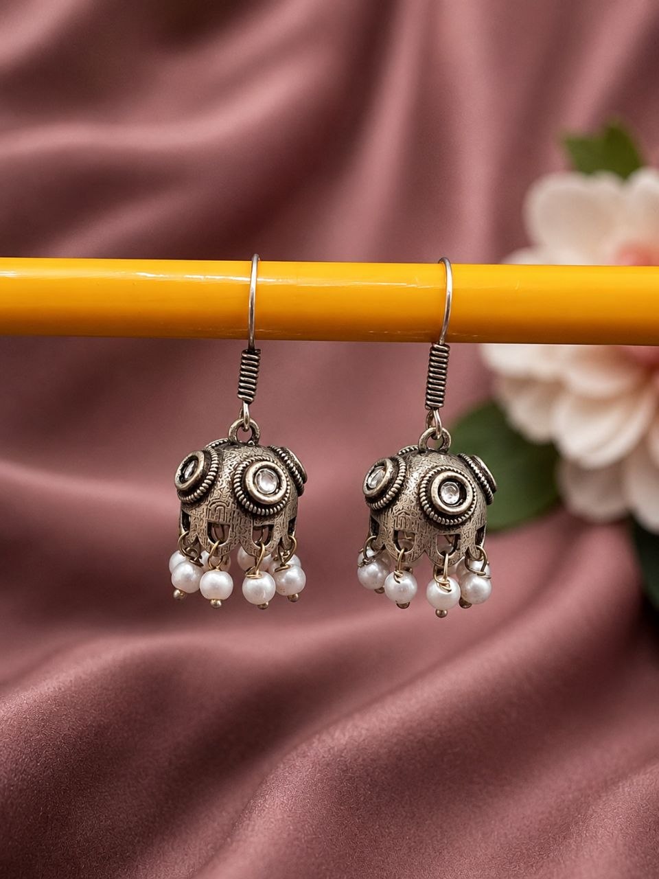 Unique Jhumki Earring Ethnic Look for Minimalist Design 5 Unique Jhumki Earring oxidized silver ethnic earrings for women