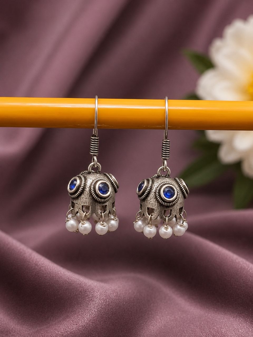 Unique Jhumki Earring Ethnic Look for Minimalist Design 4 Unique Jhumki Earring oxidized silver ethnic earrings for women