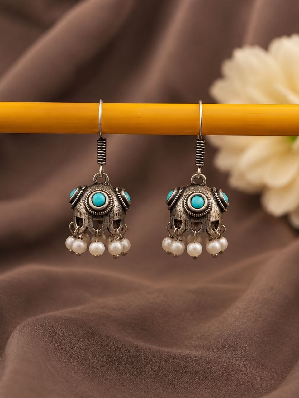 Unique Jhumki Earring Ethnic Look for Minimalist Design 2 Unique Jhumki Earring oxidized silver ethnic earrings for women