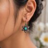 Ethnic Flower Earring Elegant Design for Stylish Look 18 Ethnic Flower Earring oxidized silver floral earrings for women