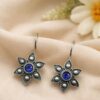 Ethnic Flower Earring oxidized silver floral earrings for women
