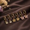 Anti Tarnish Premium Earrings Set gold plated earrings for women