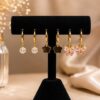 Anti Tarnish Premium Earrings Set gold plated earrings for women