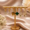 Anti Tarnish Gold Earrings Set gold plated earrings for women