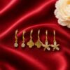 Anti Tarnish Gold Earrings Set gold plated earrings for women