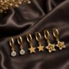 Beautiful Anti Tarnish Earrings Set gold plated earrings for women