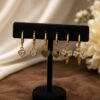 Anti Tarnish Earrings Set premium gold plated earrings collection for women