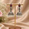 Silver Jhumka Earring oxidized traditional earrings for women