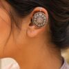 Silver Floral Bugadi Elegant Oxidized for Women 20 Silver Floral Bugadi oxidized floral ear cuff for women