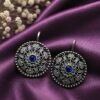 Silver Floral Bugadi oxidized floral ear cuff for women