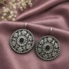 Silver Floral Bugadi oxidized floral ear cuff for women