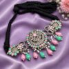 Beautiful Silver Necklace with oxidized silver finish for women