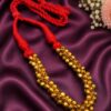 Gold Plated Ghungroo Thread Necklace for women with adjustable thread