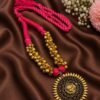 Gold Plated Thread Necklace for women with adjustable thread